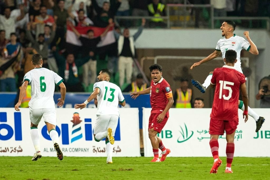 Kết quả vòng loại World Cup 2026: ĐT Indonesia thua đậm ĐT Iraq